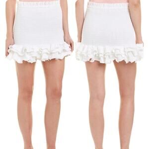 Petersyn NWT White Barret Mini Skirt | REVOLVE